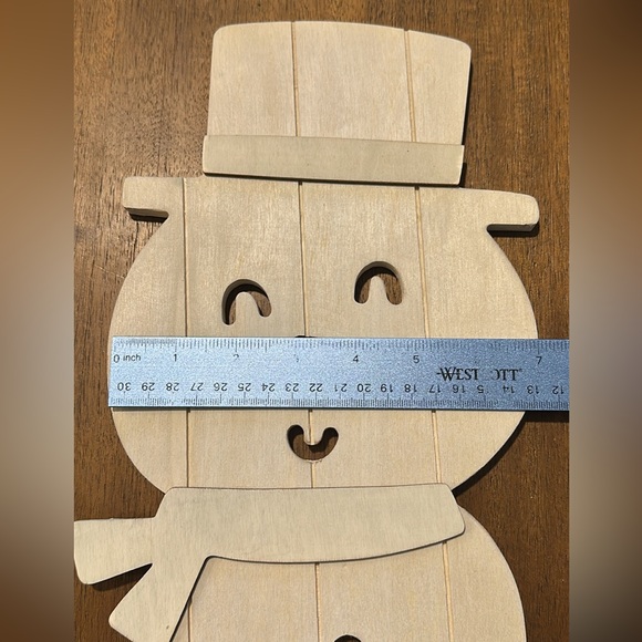 Plywood snowman blank for crafts - Picture 4 of 4